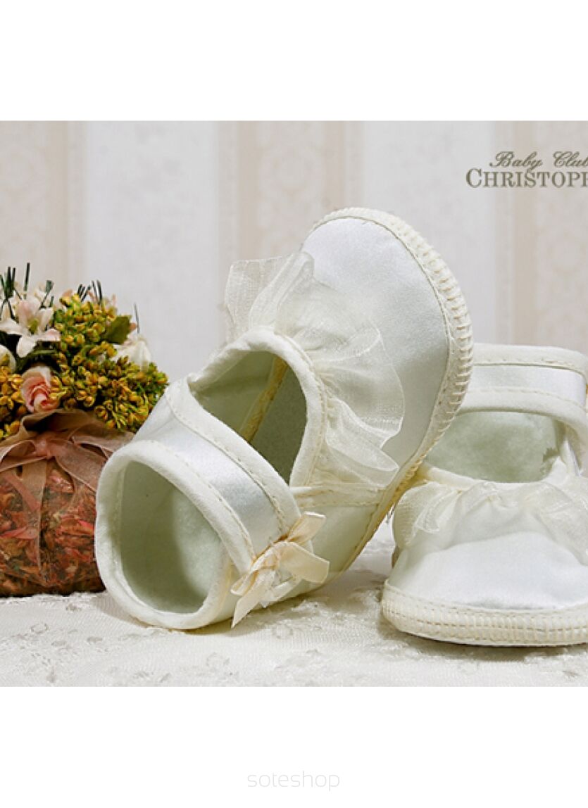 Atłasowy Sandałek Kremowy Kod 015/6