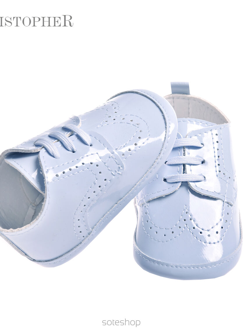 Lakierki Błękitne Kod 4143/276