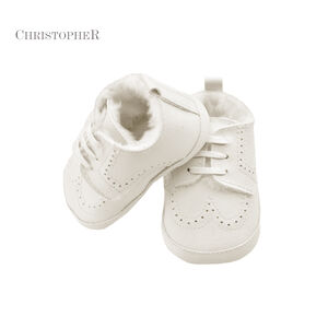 BUCIKI EKO-SKÓRA ECRU WIĄZANE Kod 4860/2