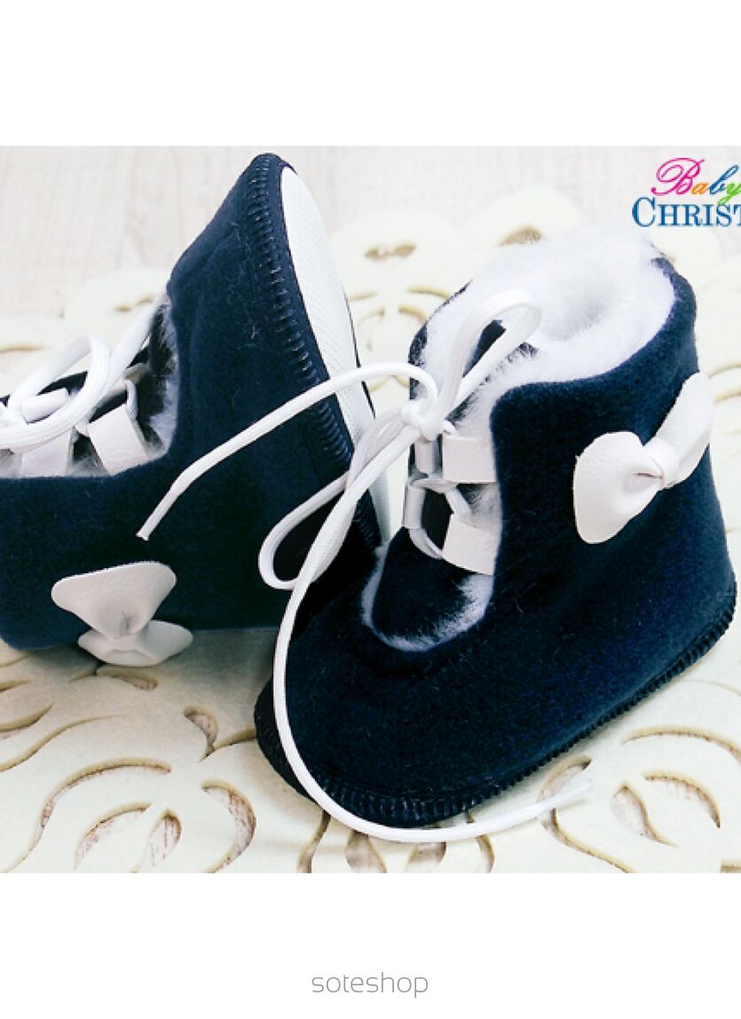 KOZACZKI WIĄZANE Z FLAUSZU GRANATOWE Kod 4884/229