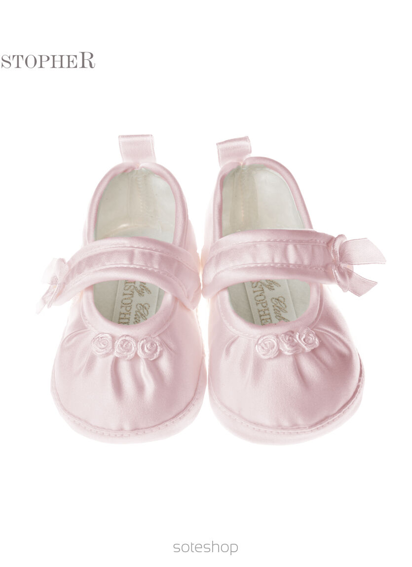 Atłasowa Baletka Różowa Kod 3580/5