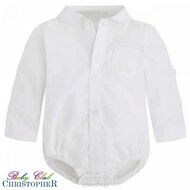 Garnitur chłopięcy Spodnie JOGGERY JASNY BEŻ W KRATKĘ KOD.6864 - 3