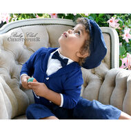  ELEGANT sweter granatowy Kod.5843 - 2