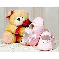 Skórzana Baletka Różowa Kod 2798/3 - 3