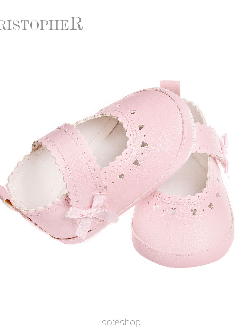 Skórzana Baletka Różowa Kod 2798/3