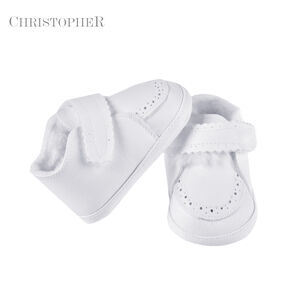 BUCIKI EKO-SKÓRA BIAŁE NA RZEP Kod 3429/94