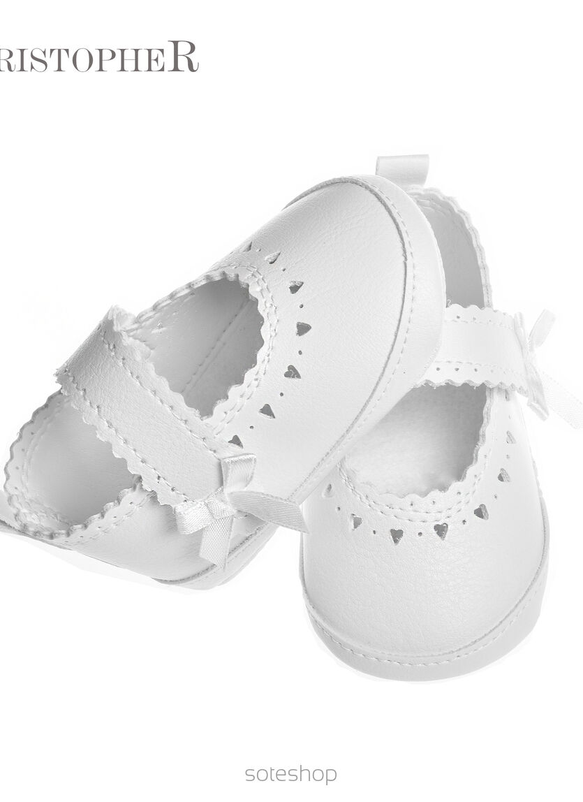 Skórzana Baletka Biała Kod 2798/30