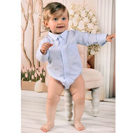 Body błękitne w paseczki i wzorki Kod.5768  62-80cm - 2