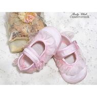 Atłasowa Baletka Różowa Kod 6949/5 - 3