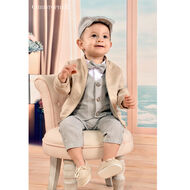 Bomberka Chłopięca Zamszowa Eko Beżowa Kod.X - 3