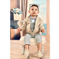 Bomberka Chłopięca Zamszowa Eko Beżowa Kod.X - 6