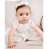 Sukienka kremowa z mięciutkim tiulem Kod.6765 - 6